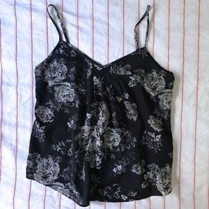 Talula Waverly blouse (black floral)